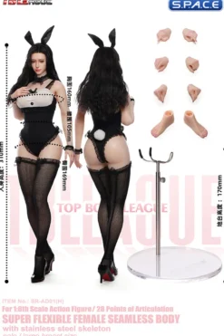 1/6 Scale Seamless Female Body with head sculpt SR-AD01H