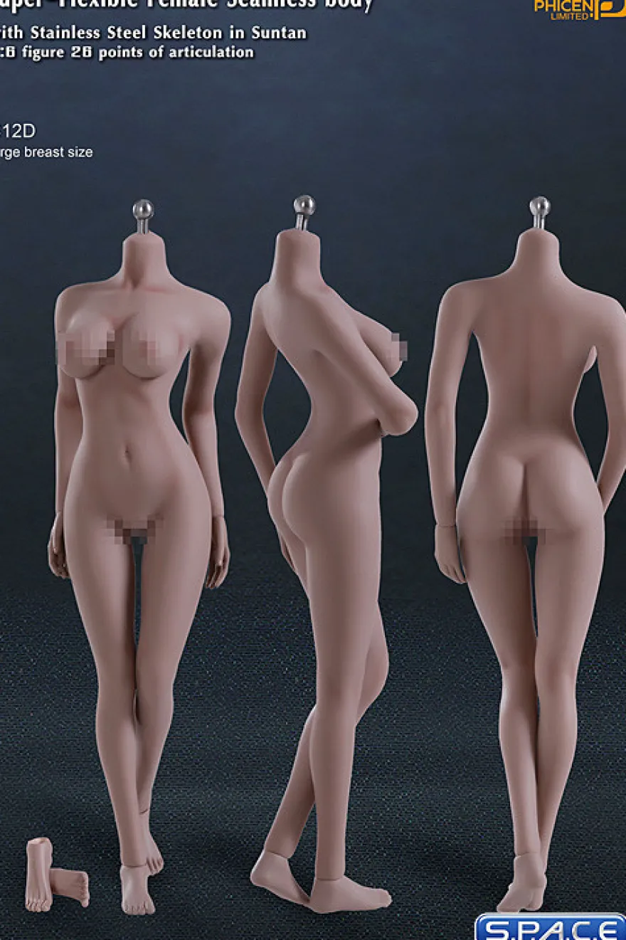 1/6 Scale Seamless Female suntan Body