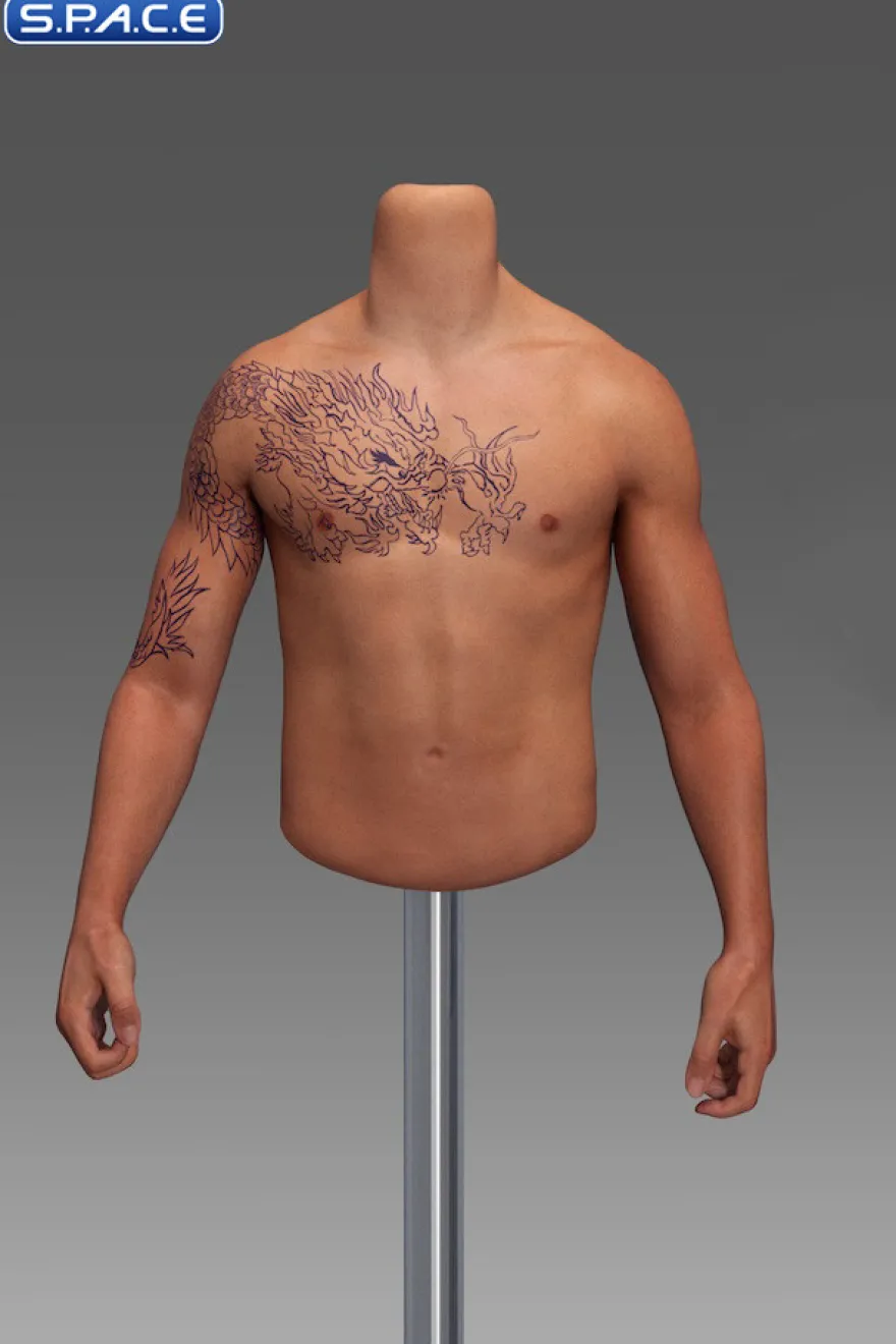 1/6 Scale seamless upper Body for Asian Gangster Version 1