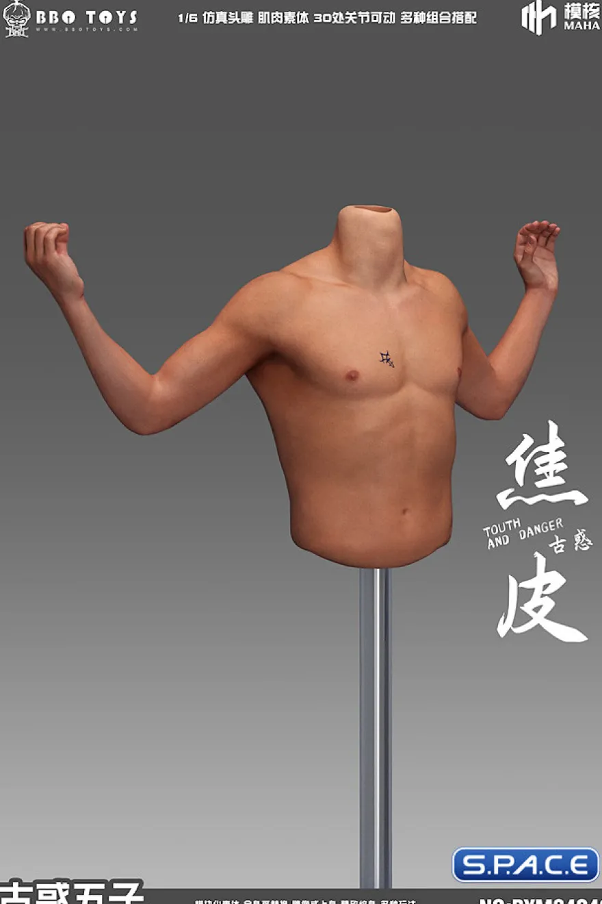 1/6 Scale seamless upper Body for Asian Gangster Version 4