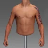 1/6 Scale seamless upper Body for Asian Gangster Version 2