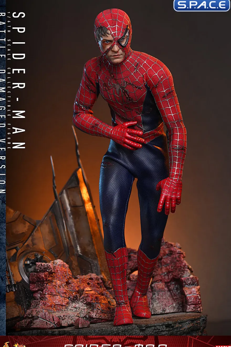 1/6 Scale Spider-Man Battle-Damaged Version Movie Masterpiece MMS859