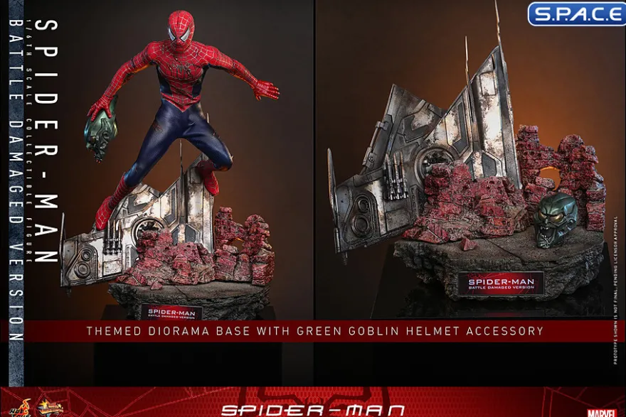 1/6 Scale Spider-Man Battle-Damaged Version Movie Masterpiece MMS859