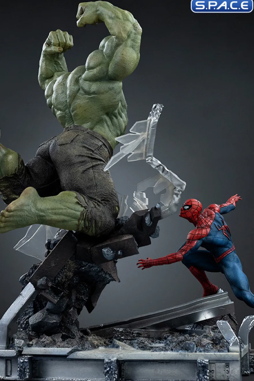 1/10 Scale Spider-Man vs. Hulk Art Scale Statue