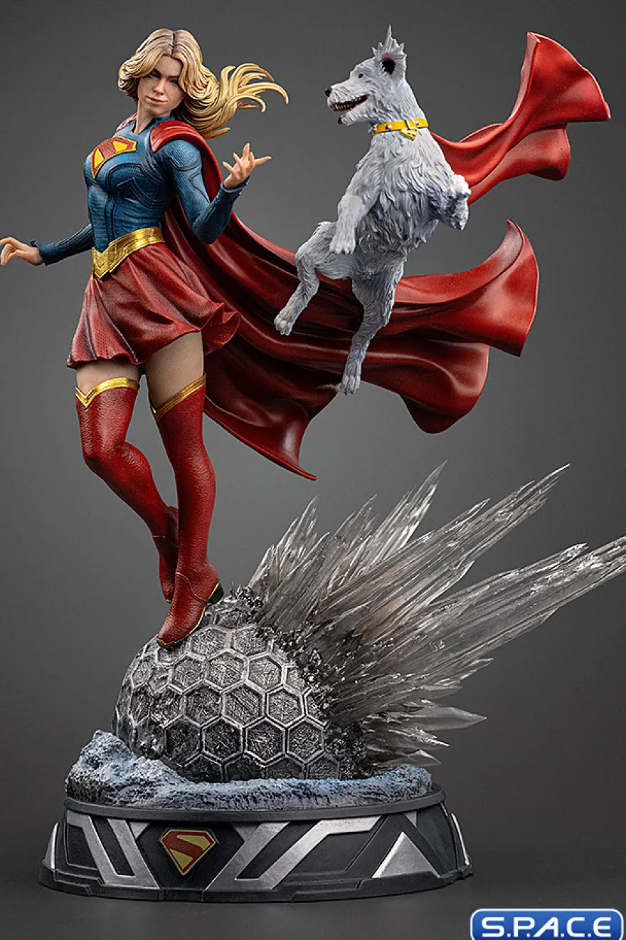 1/10 Scale Supergirl & Krypto Art Scale Statue
