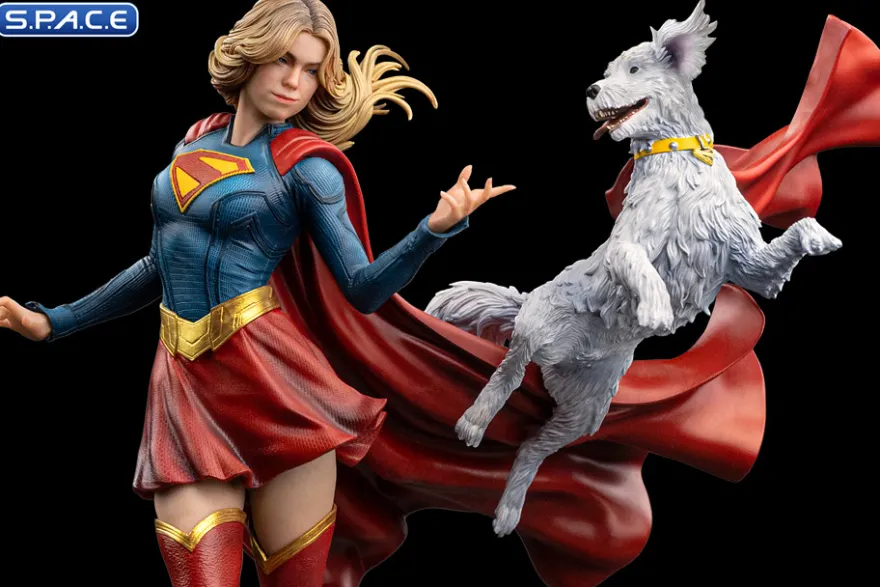 1/10 Scale Supergirl & Krypto Art Scale Statue