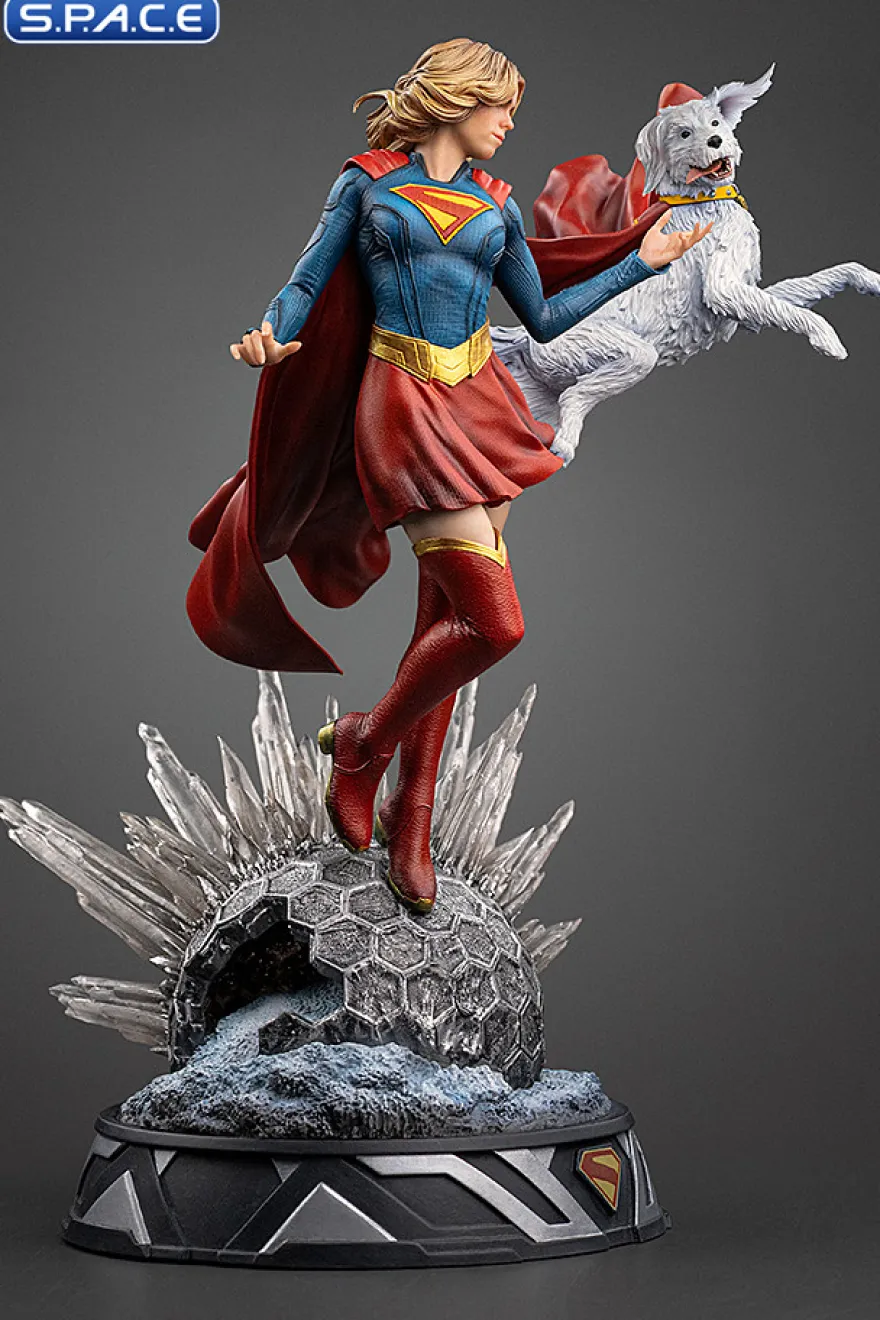 1/10 Scale Supergirl & Krypto Art Scale Statue