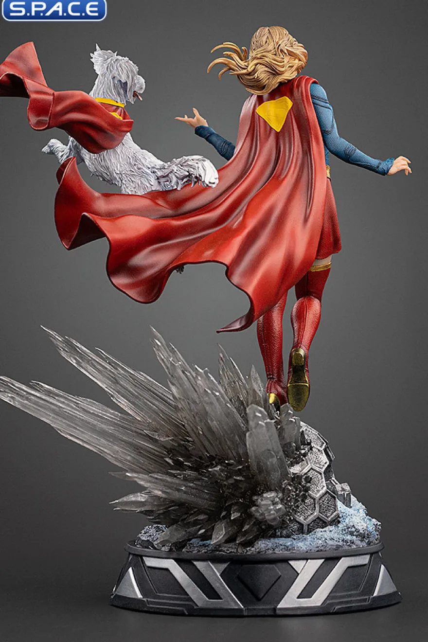 1/10 Scale Supergirl & Krypto Art Scale Statue
