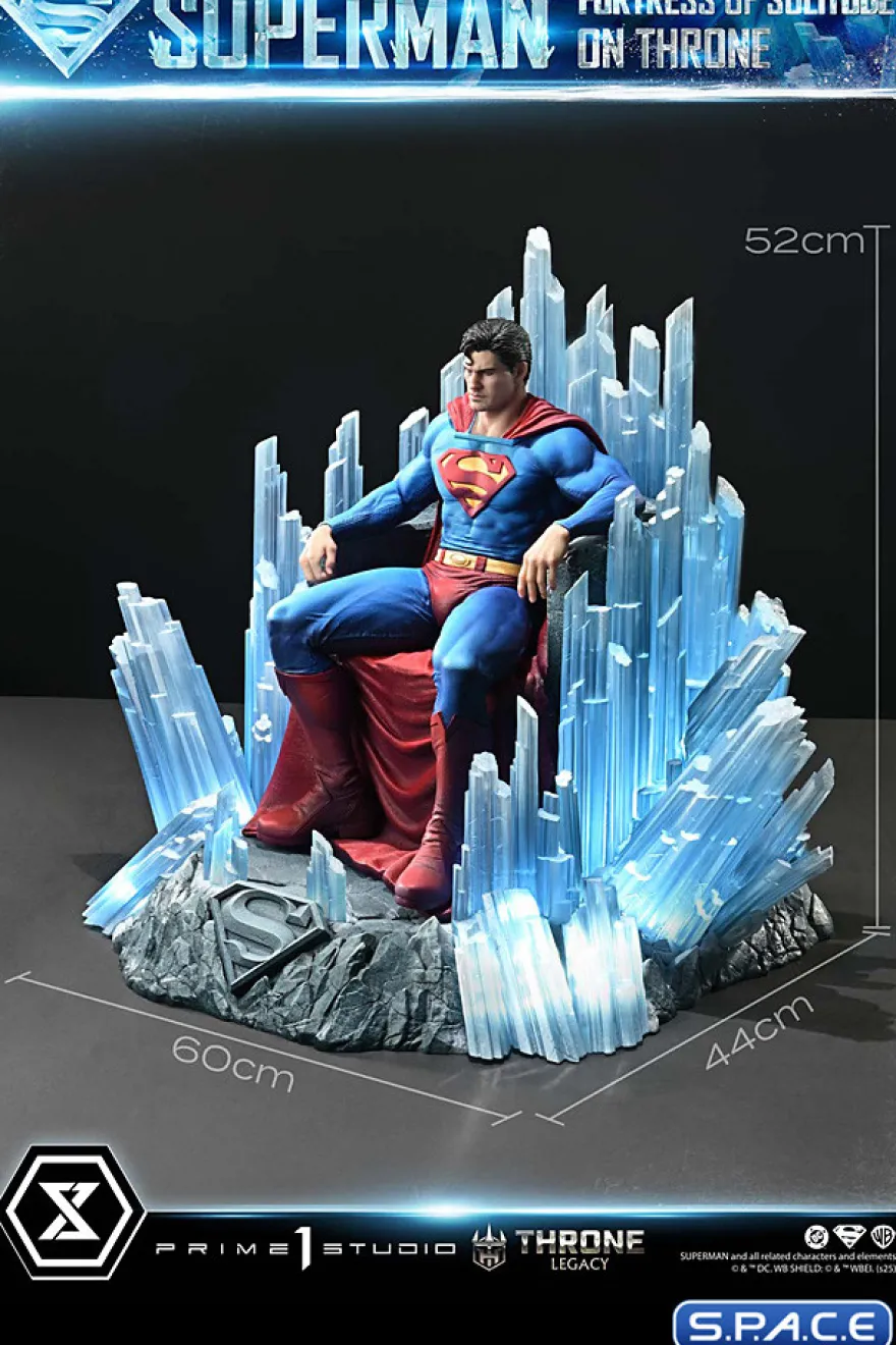 1/4 Scale Superman Fortress of Solitude on Throne Throne Legacy Statue