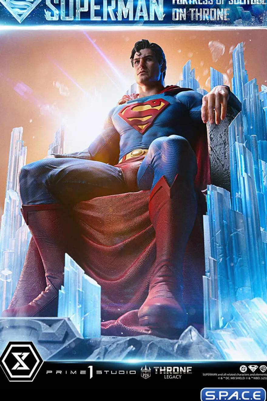 1/4 Scale Superman Fortress of Solitude on Throne Throne Legacy Statue