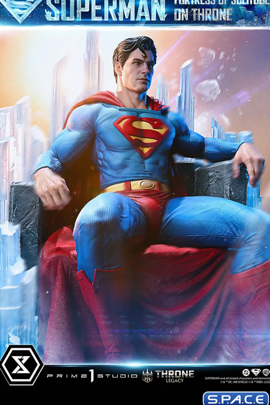 1/4 Scale Superman Fortress of Solitude on Throne Throne Legacy Statue