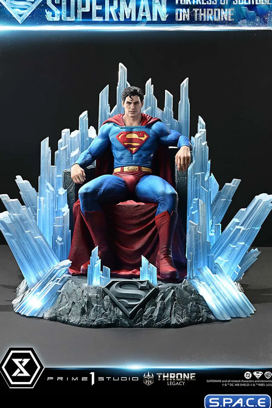 1/4 Scale Superman Fortress of Solitude on Throne Throne Legacy Statue