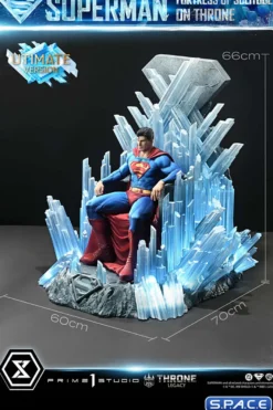 1/4 Scale Superman Fortress of Solitude on Throne Ultimate Throne Legacy Statue