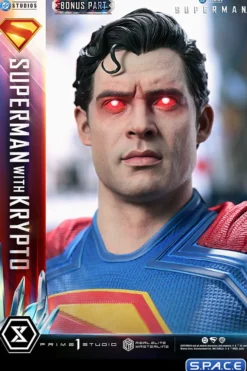 1/3 Scale Superman with Krypto Real Elite Masterline Statue