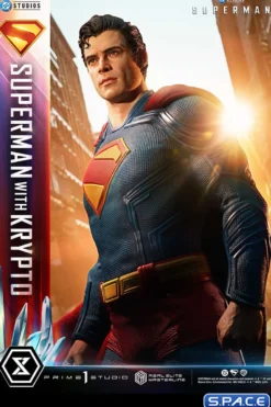 1/3 Scale Superman with Krypto Real Elite Masterline Statue