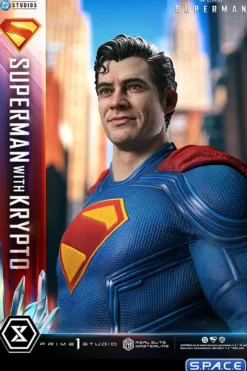 1/3 Scale Superman with Krypto Real Elite Masterline Statue