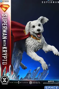 1/3 Scale Superman with Krypto Real Elite Masterline Statue