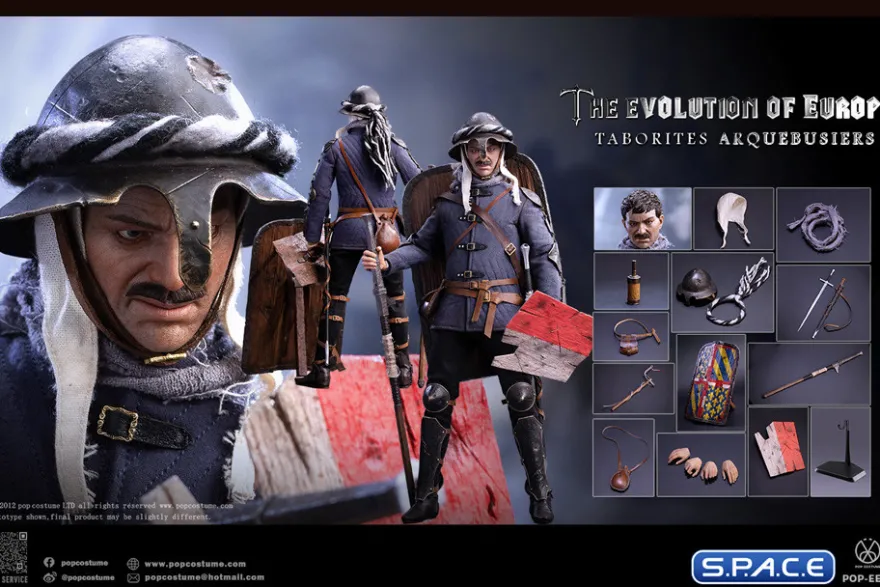 1/6 Scale Taborites Arquebusiers