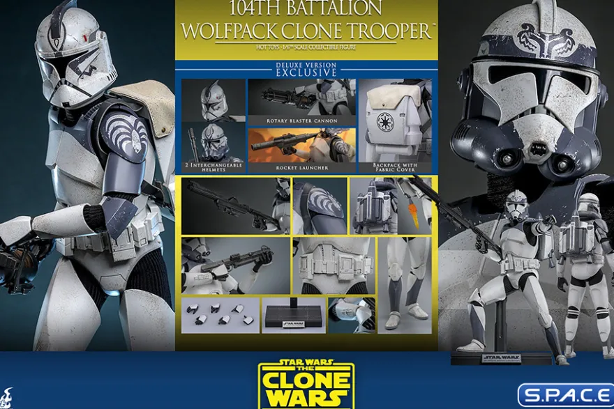 1/6 Scale 104th Battalion Wolfpack Clone Trooper Deluxe Version