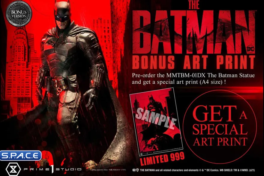 1/3 Scale The Batman Special Art Edition Deluxe Museum Masterline Statue - Bonus Version