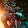1/4 Scale The Last Ronin on Bike Statue