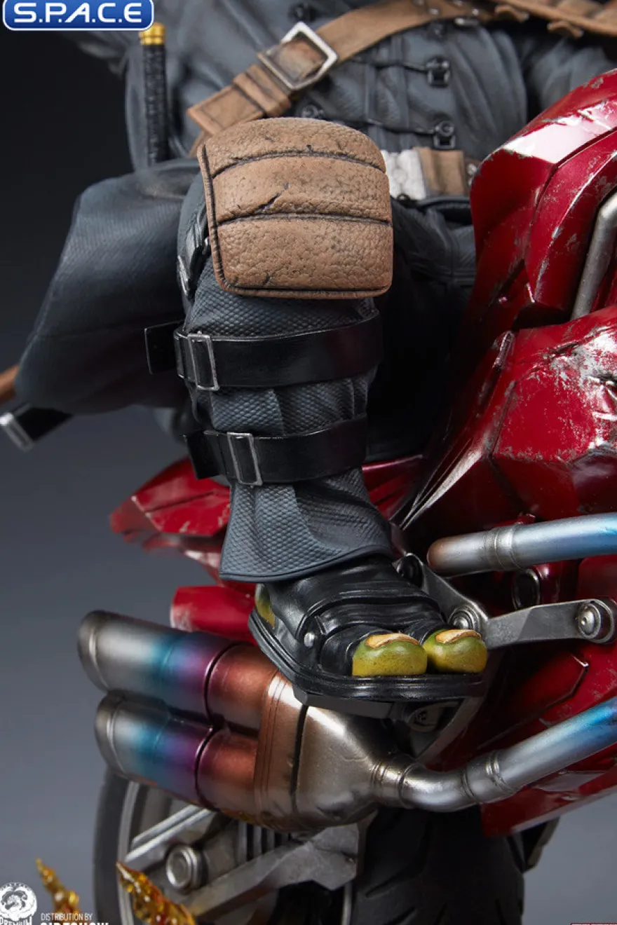 1/4 Scale The Last Ronin on Bike Statue