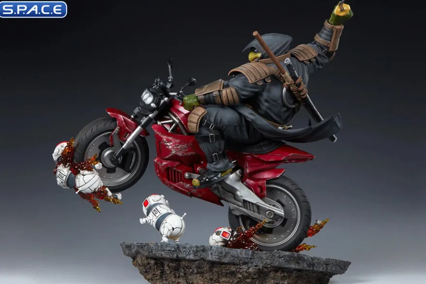 1/4 Scale The Last Ronin on Bike Statue