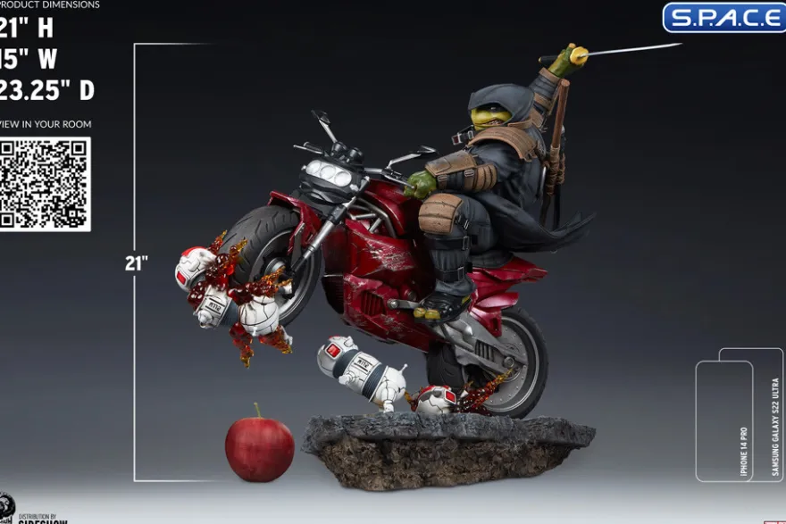 1/4 Scale The Last Ronin on Bike Statue