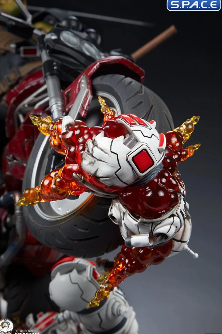 1/4 Scale The Last Ronin on Bike Statue