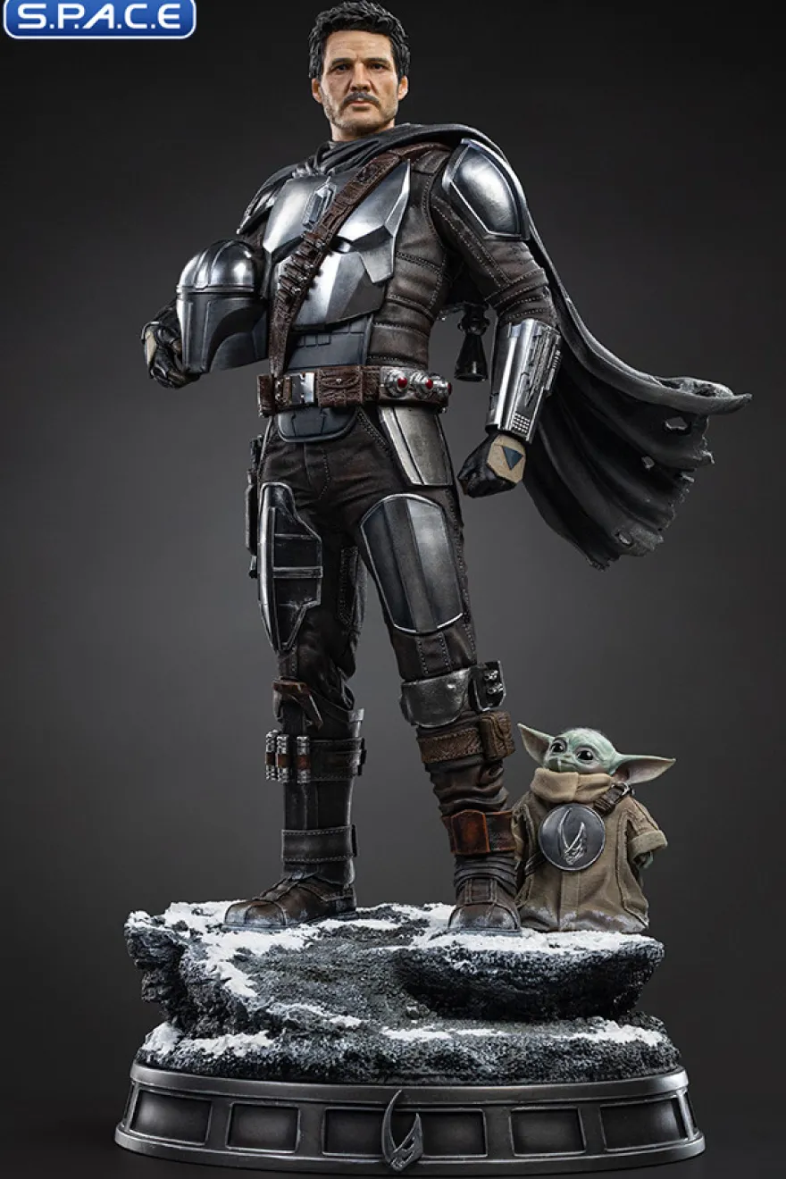 1/4 Scale The Mandalorian and Grogu Legacy Replica Statue