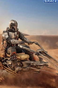 1/10 Scale The Mandalorian on Speederbike Deluxe BDS Art Scale Statue