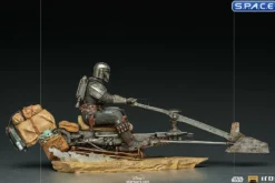 1/10 Scale The Mandalorian on Speederbike Deluxe BDS Art Scale Statue