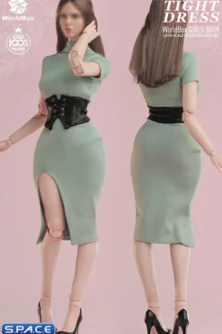 1/6 Scale tight Dress with Corsage