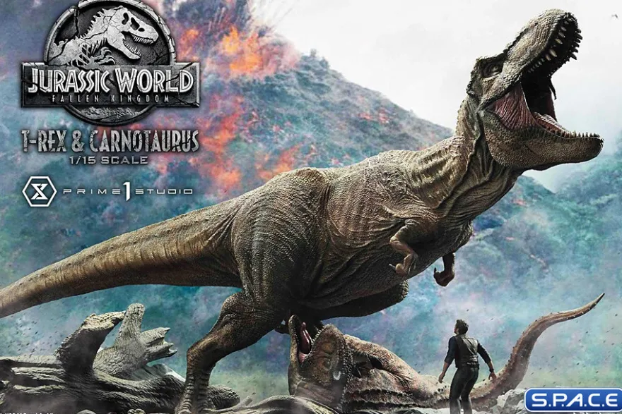 1/15 Scale Tyrannosaurus-Rex & Carnotaurus Legacy Museum Collection Statue