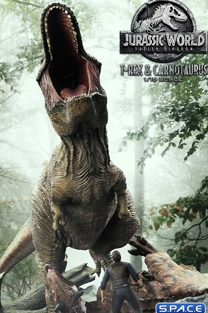 1/15 Scale Tyrannosaurus-Rex & Carnotaurus Legacy Museum Collection Statue