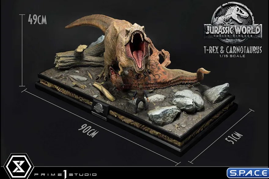 1/15 Scale Tyrannosaurus-Rex & Carnotaurus Legacy Museum Collection Statue