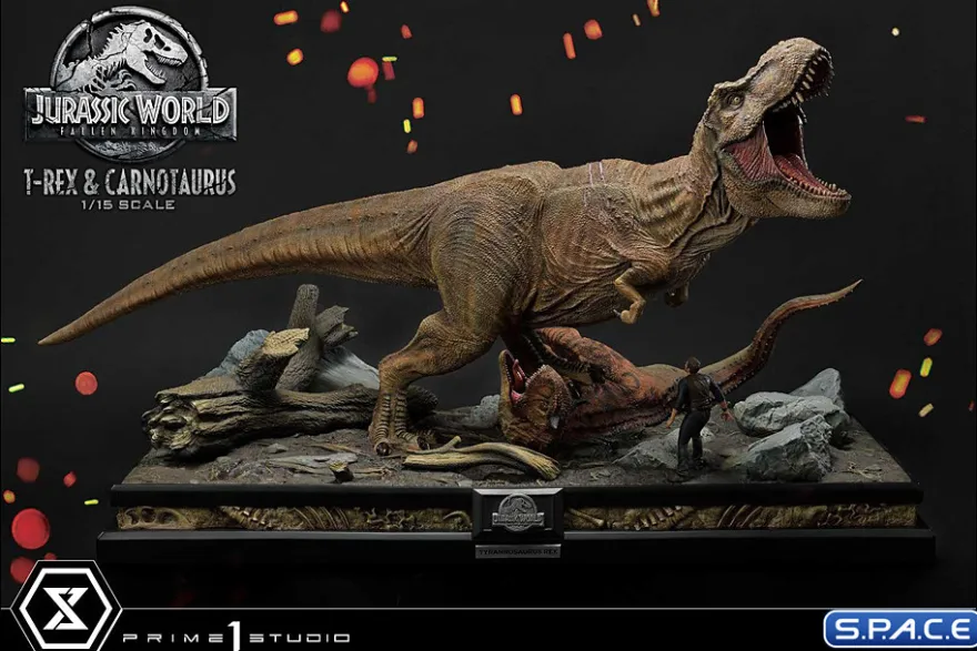 1/15 Scale Tyrannosaurus-Rex & Carnotaurus Legacy Museum Collection Statue