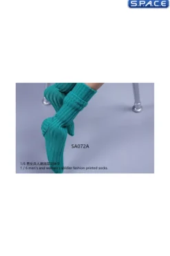 1/6 Scale unisex fashion printed Socks