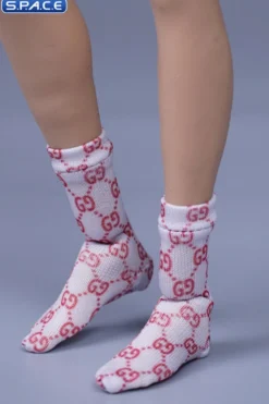 1/6 Scale unisex fashion printed Socks