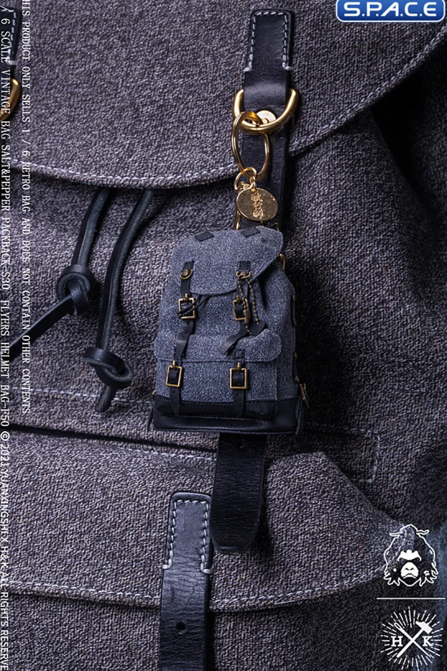 1/6 Scale Vintage Bag Salt & Pepper Backpack S30