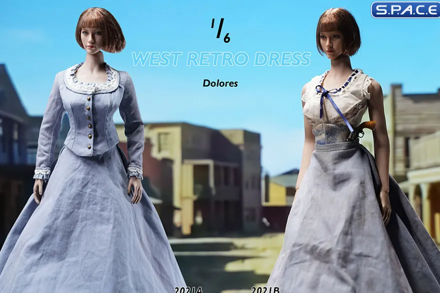 1/6 Scale Western Retro Dress