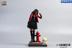 1/6 Scale white Pug leg lift including hydrant base