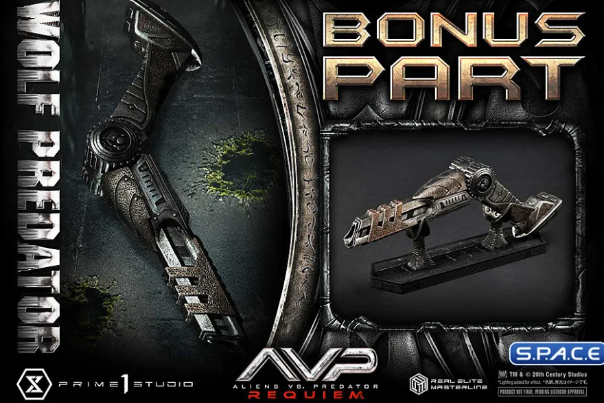 1/3 Scale Wolf Predator Deluxe Real Elite Masterline Statue - Bonus Version