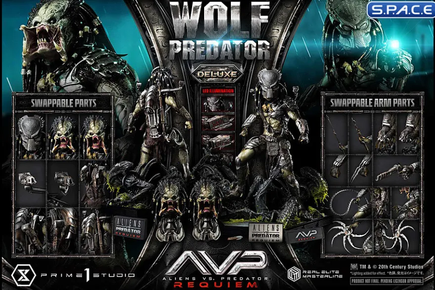 1/3 Scale Wolf Predator Deluxe Real Elite Masterline Statue - Bonus Version