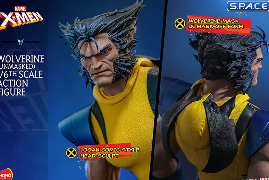 1/6 Scale Wolverine unmasked HS06