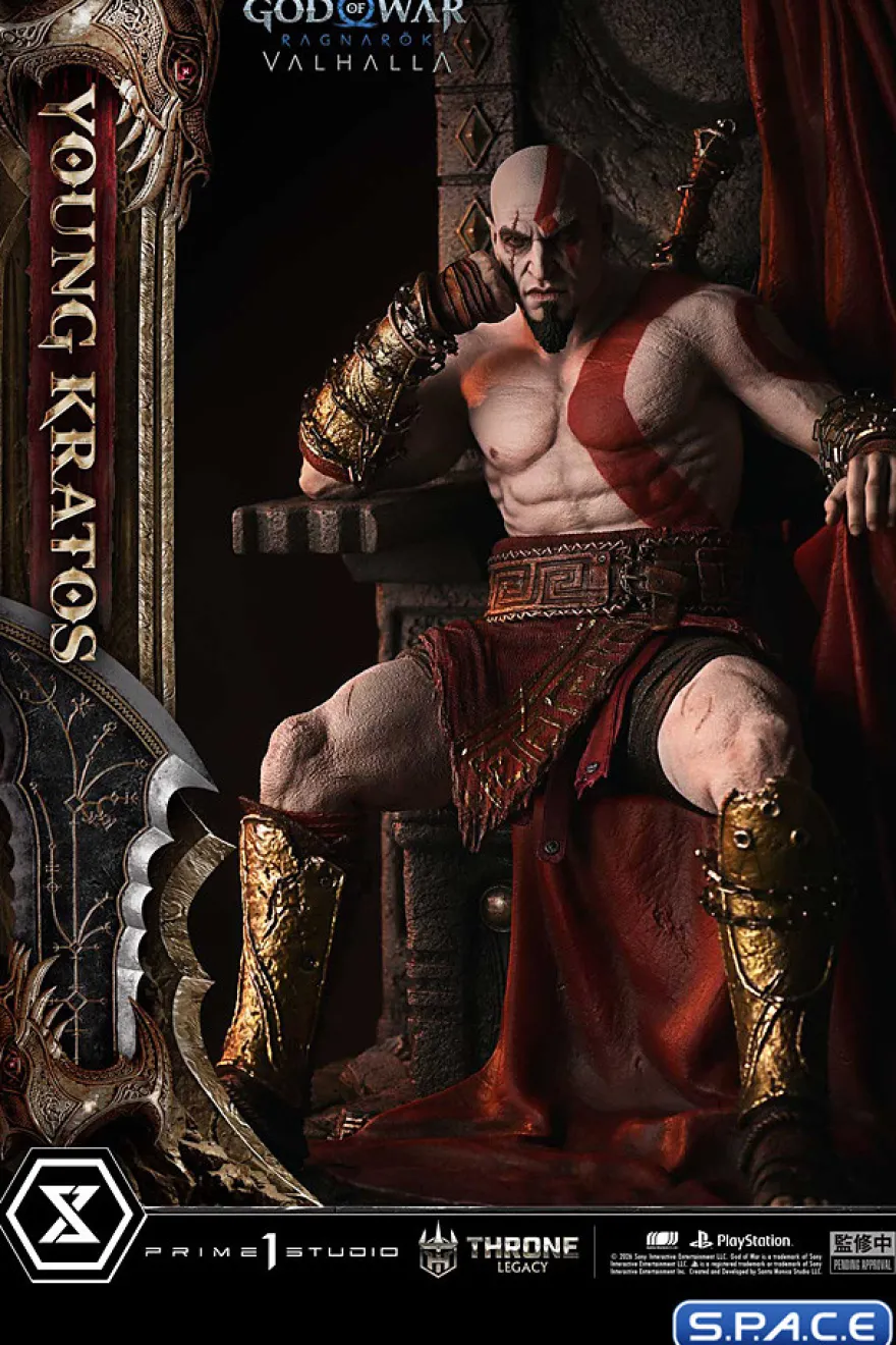 1/3 Scale Young Kratos Throne Legacy Statue