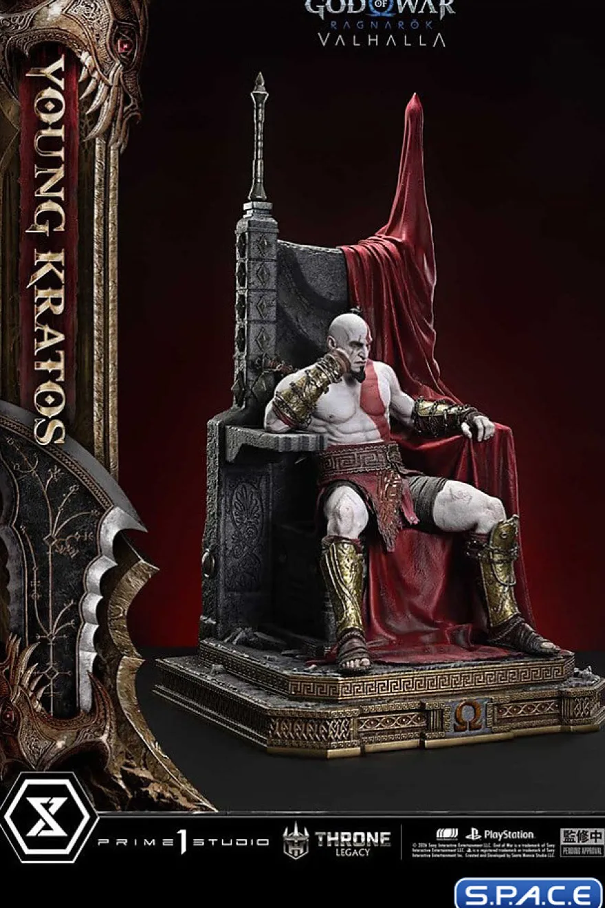 1/3 Scale Young Kratos Throne Legacy Statue