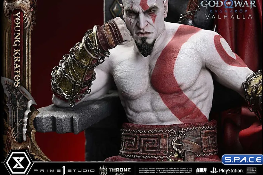 1/3 Scale Young Kratos Throne Legacy Statue