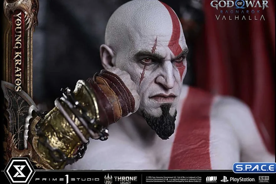 1/3 Scale Young Kratos Throne Legacy Statue
