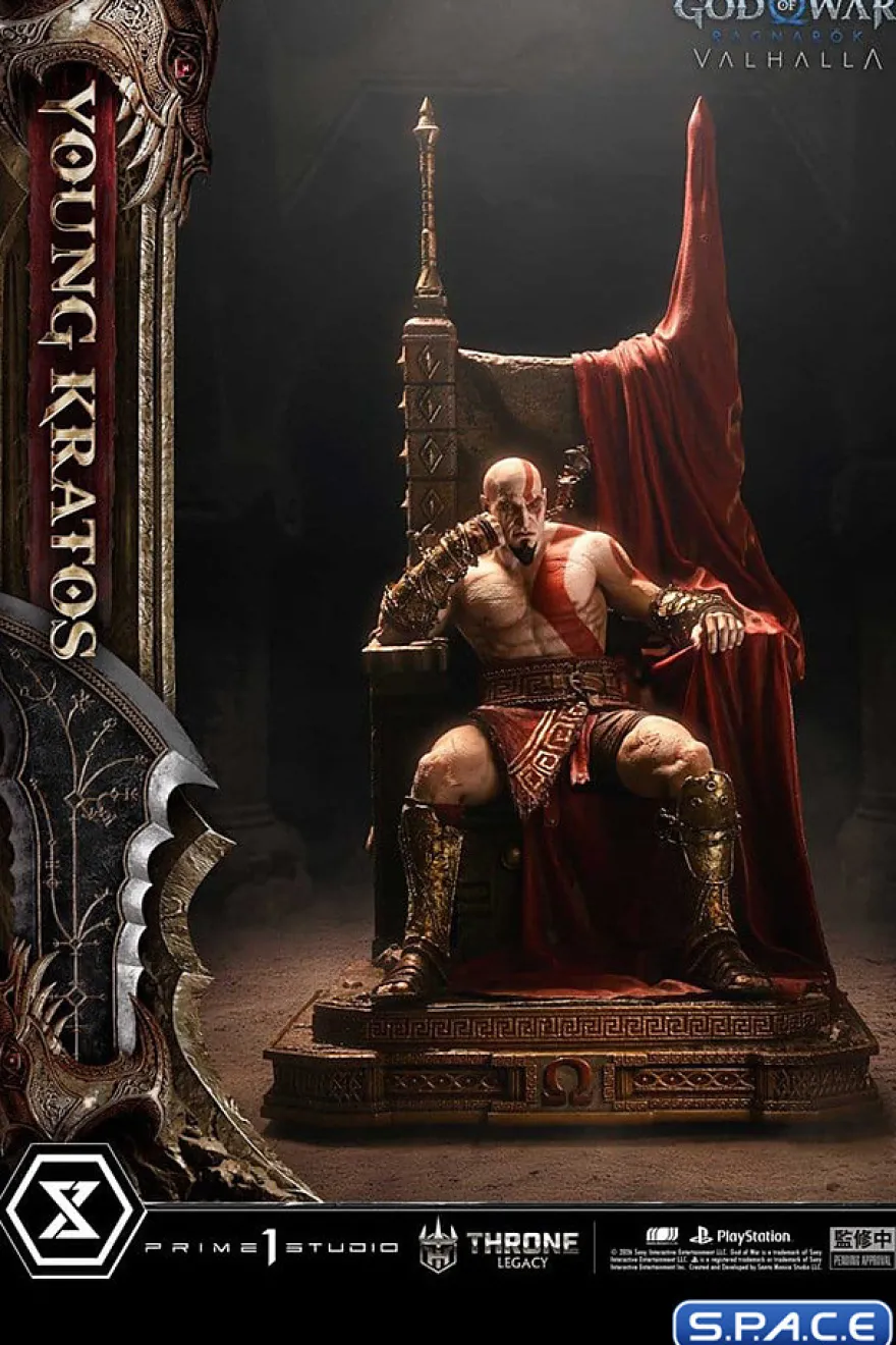 1/3 Scale Young Kratos Throne Legacy Statue